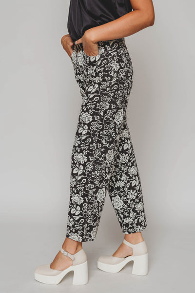 Bronx Black Floral Jeans