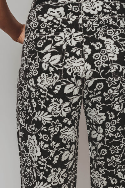 Bronx Black Floral Jeans