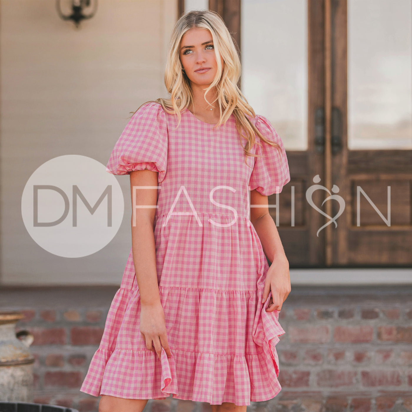 Hannah Jean Pink Gingham Dress - MCO