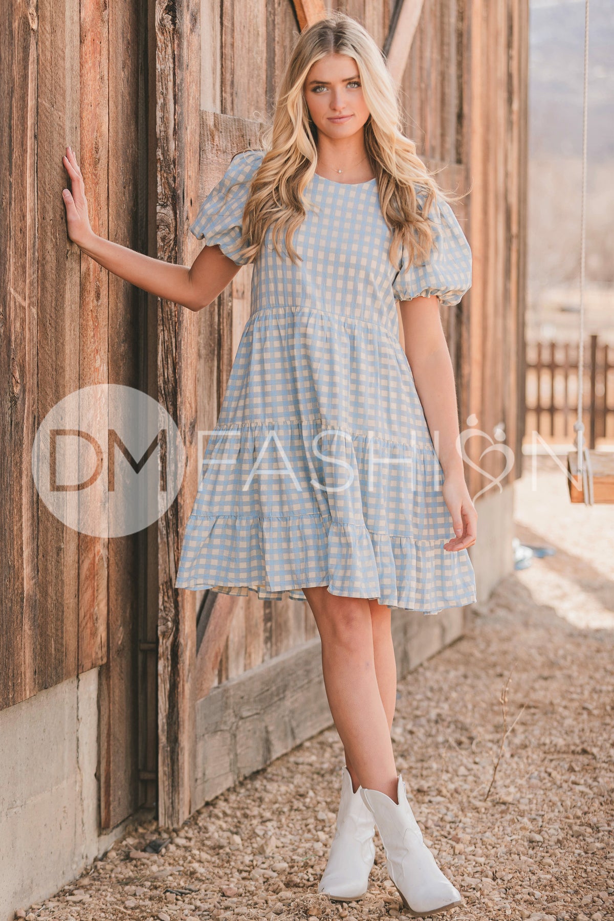 Hannah Jean Dress Hannah Light Wash Denim Long Sleeve Button-Front Mini Dress Hannah Jean Dress Hannah Light Wash Denim Long Sleeve Button-Front Mini Dress