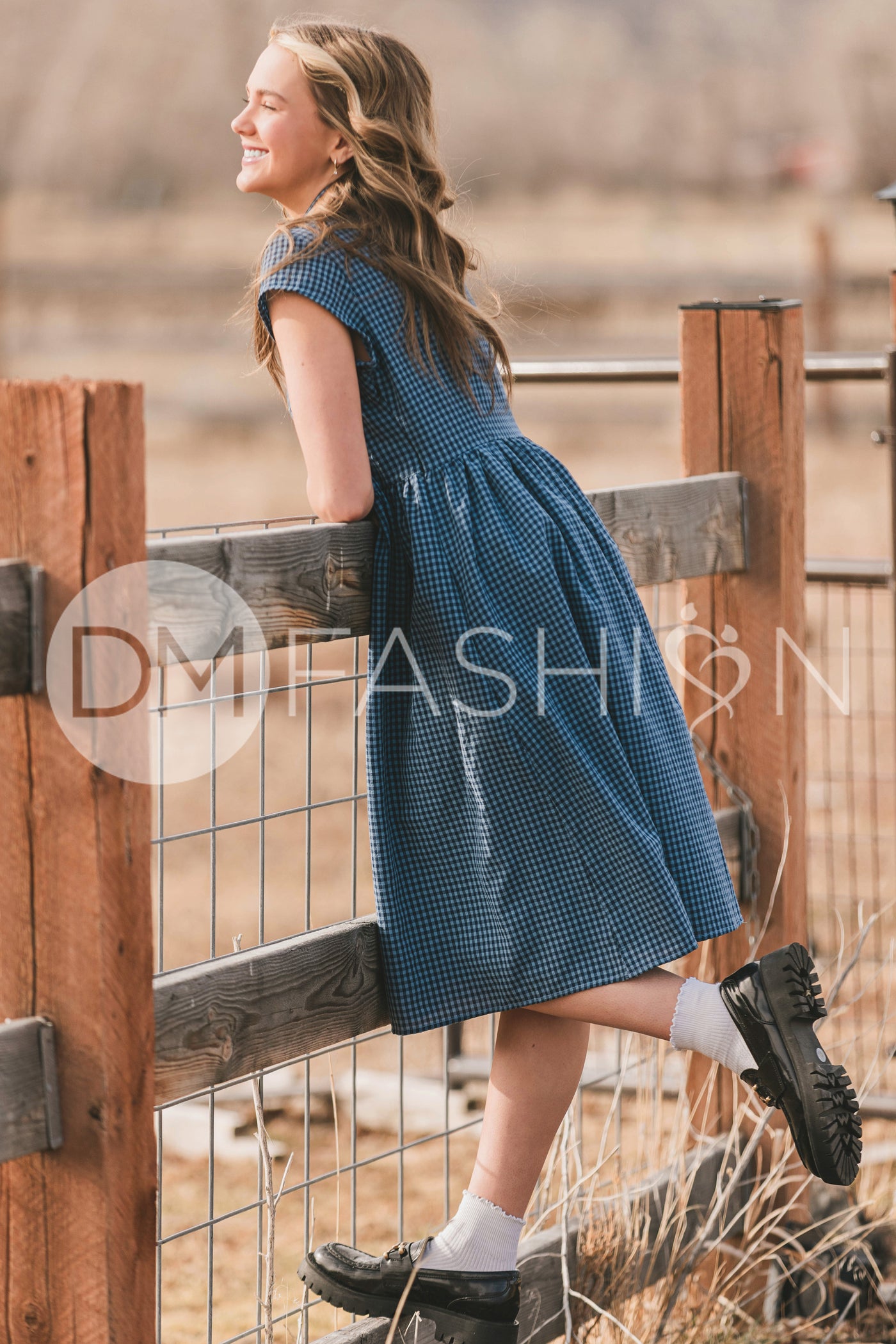 Sabrina Blue Dress - MCO - Maternity Friendly - Nursing Friendly