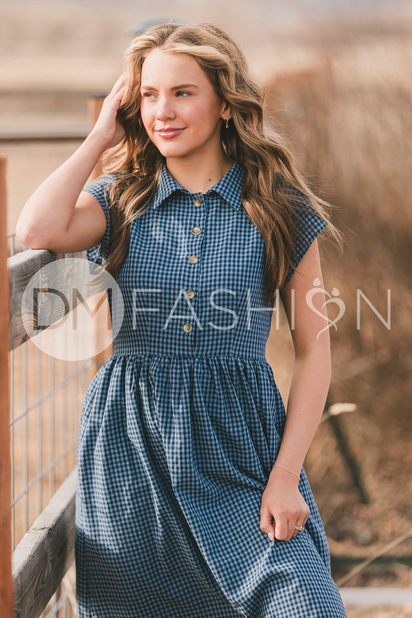 Sabrina Blue Dress - MCO - Maternity Friendly - Nursing Friendly -Restocking April 15