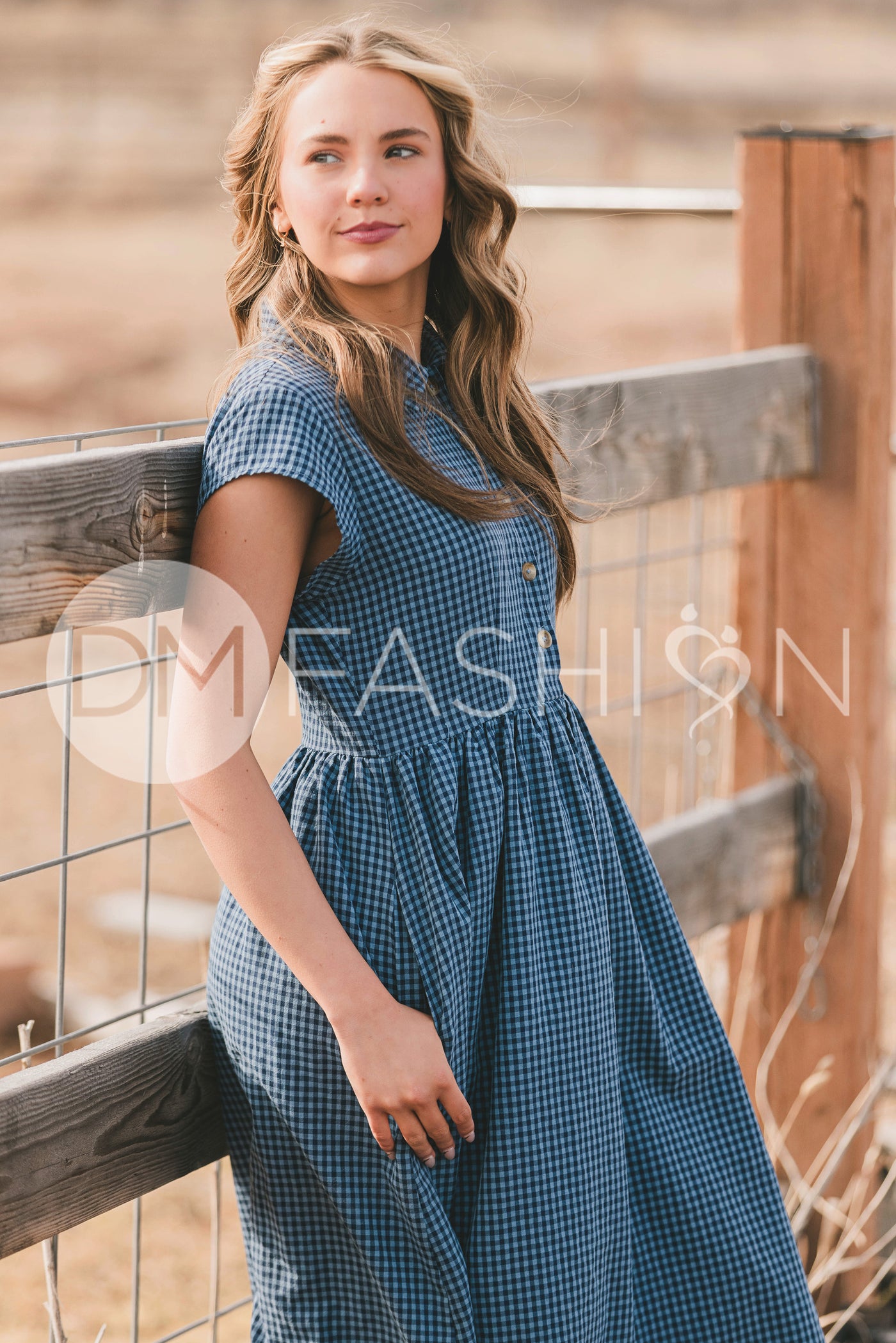 Sabrina Blue Dress - MCO - Maternity Friendly - Nursing Friendly -Restocking April 15