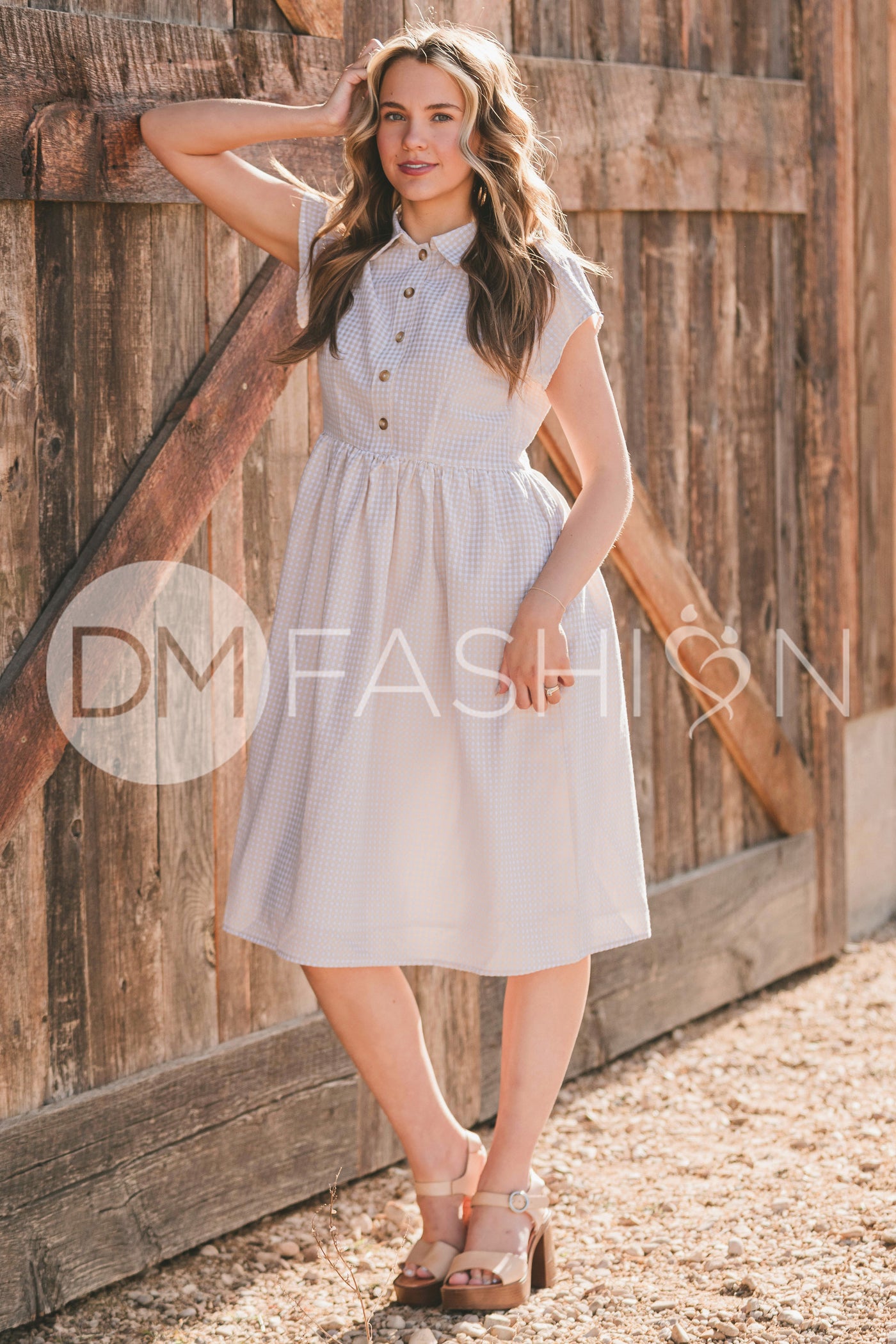 Sabrina Taupe Dress - MCO - Nursing Friendly 1XL Sabrina Taupe Dress - MCO - Nursing Friendly 1XL