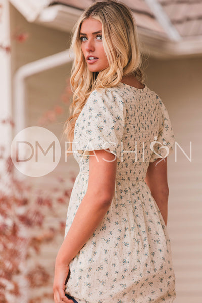 Annabelle Blue Orchard Dress - DM Exclusive - Maternity Friendly