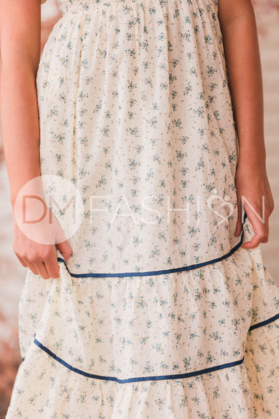 Annabelle Blue Orchard Dress - DM Exclusive - Maternity Friendly