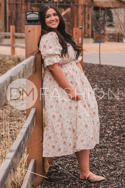 Clara Rose Garden Dress - DM Exclusive - Maternity Friendly - Nursing Friendly