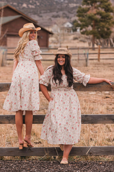 Clara Rose Garden Dress - DM Exclusive - Maternity Friendly - Nursing Friendly - LOW STOCK
