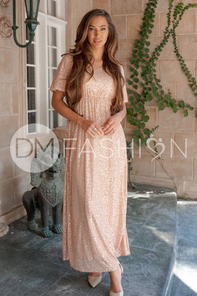 Daphne Rose Sequin Gown - DM Exclusive - Maternity Friendly