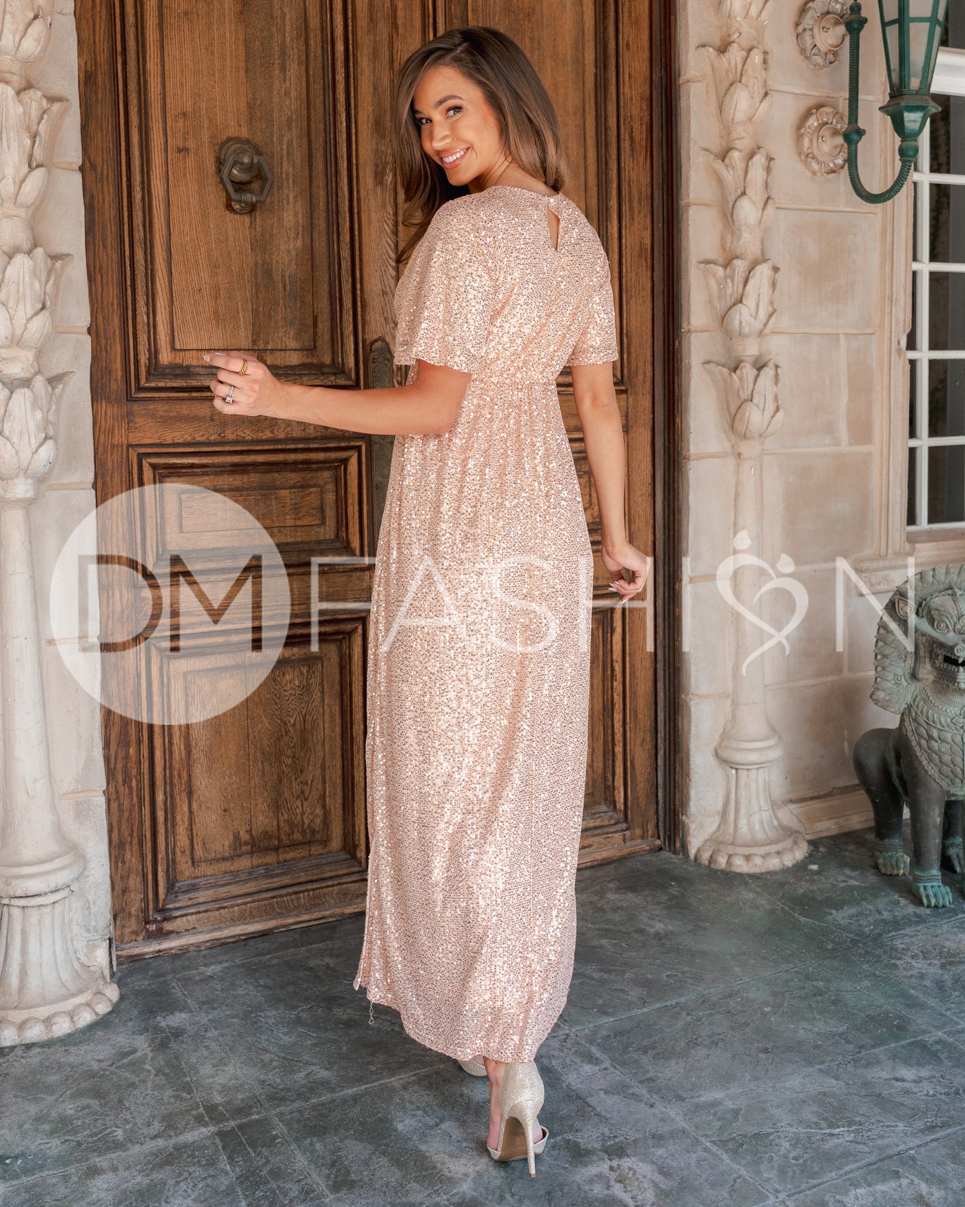 Daphne Rose Sequin Gown - DM Exclusive - Maternity Friendly