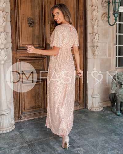 Daphne Rose Sequin Gown - DM Exclusive - Maternity Friendly