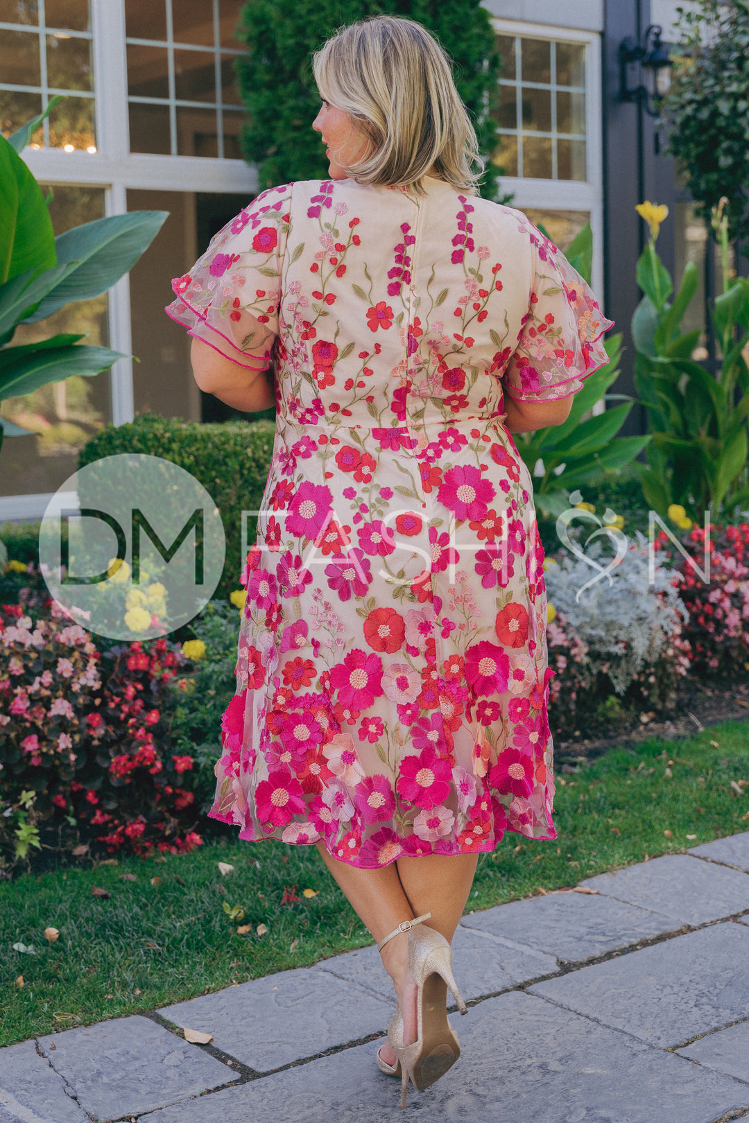 Lillian Duchess Hot Pink Floral Dress - DM Exclusive- Restocked DM Fashion Lillian Duchess Hot Pink Floral Dress - DM Exclusive- Restocked DM Fashion