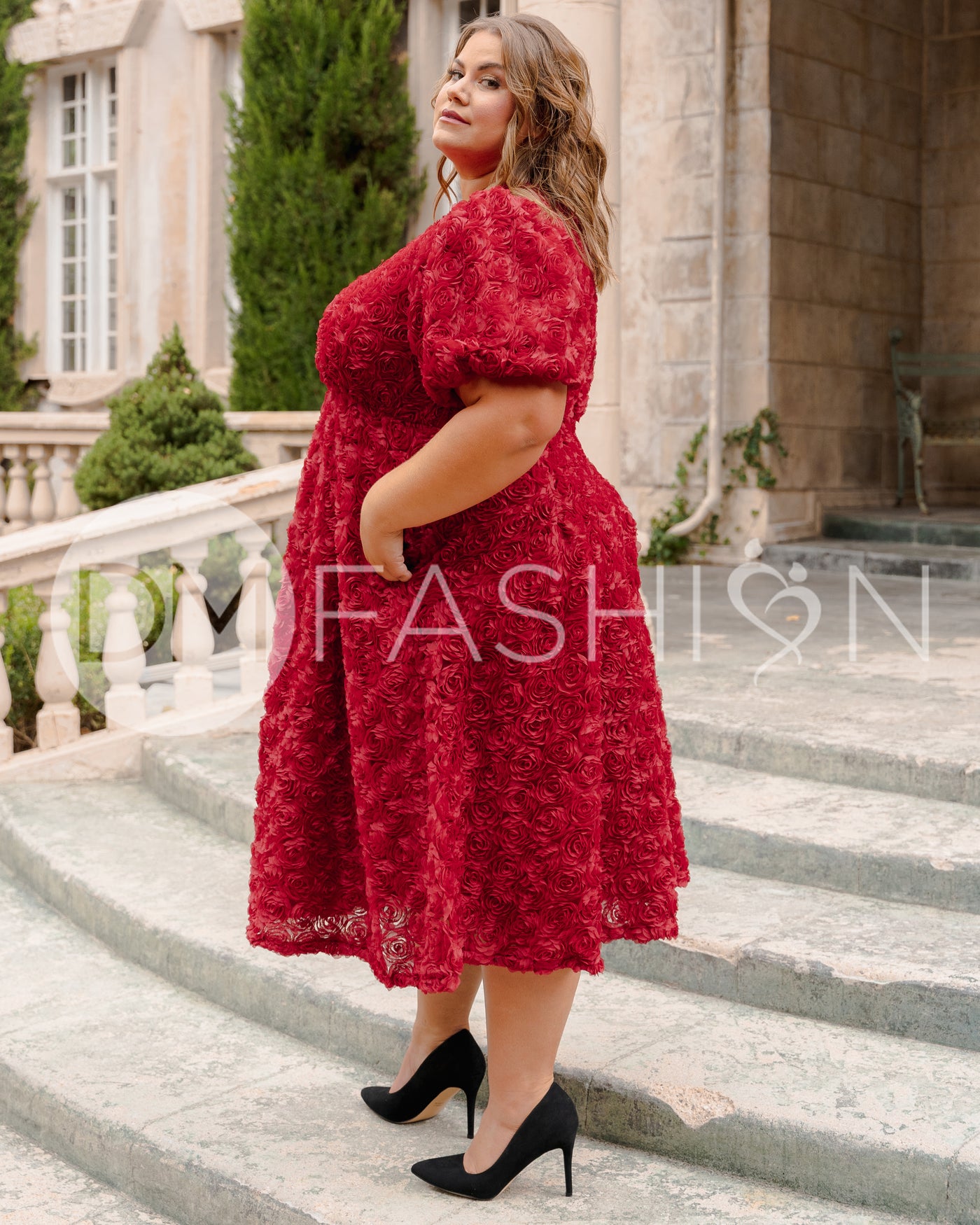 Briar Rose Red Midi Dress - DM EXCLUSIVE