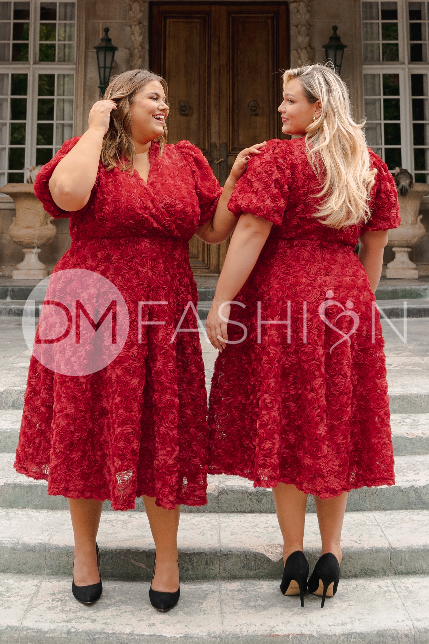 Briar Rose Red Midi Dress - DM EXCLUSIVE