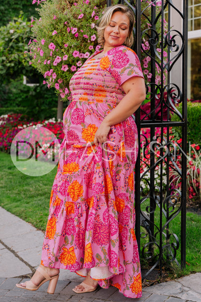 Jaelyn Pink Floral - DM Exclusive - Maternity Friendly