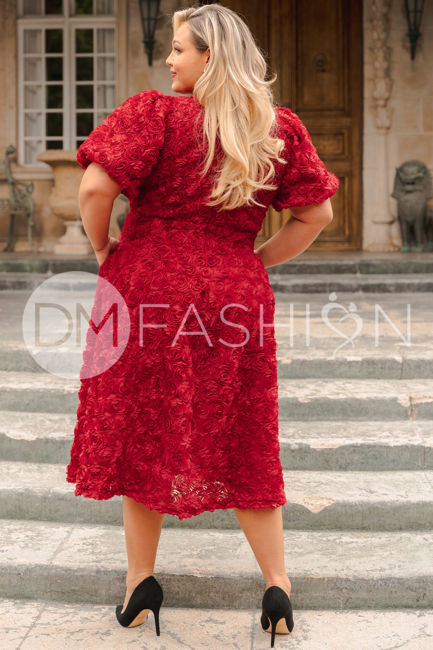 Briar Rose Red Midi Dress - DM EXCLUSIVE