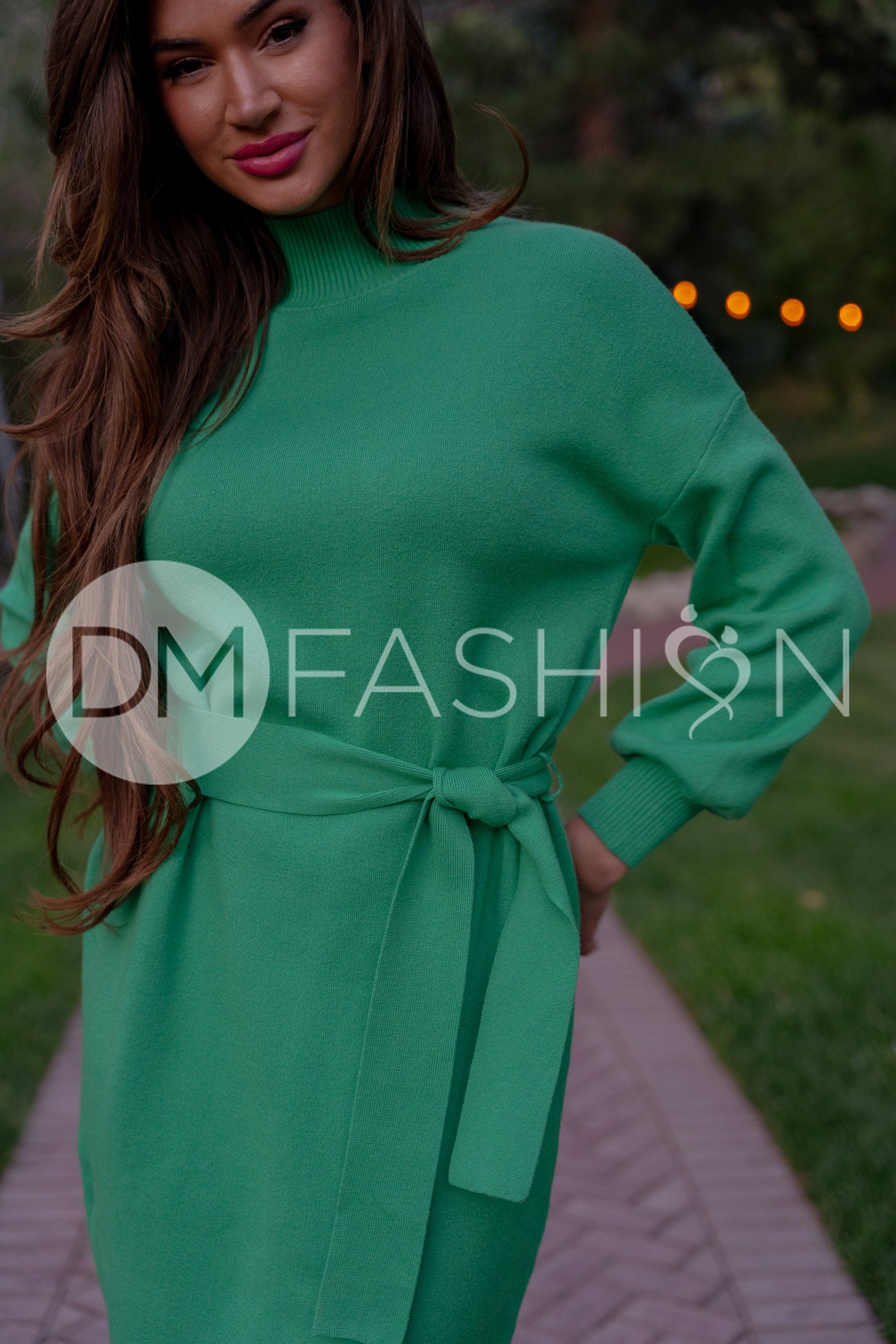 Alesha Kelly Green Sweater Dress - DM Exclusive - Maternity Friendly - Restocked XL Alesha Kelly Green Sweater Dress - DM Exclusive - Maternity Friendly - Restocked XL