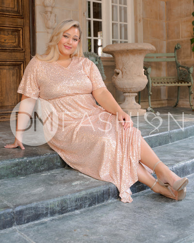 Daphne Rose Sequin Gown - DM Exclusive - Maternity Friendly