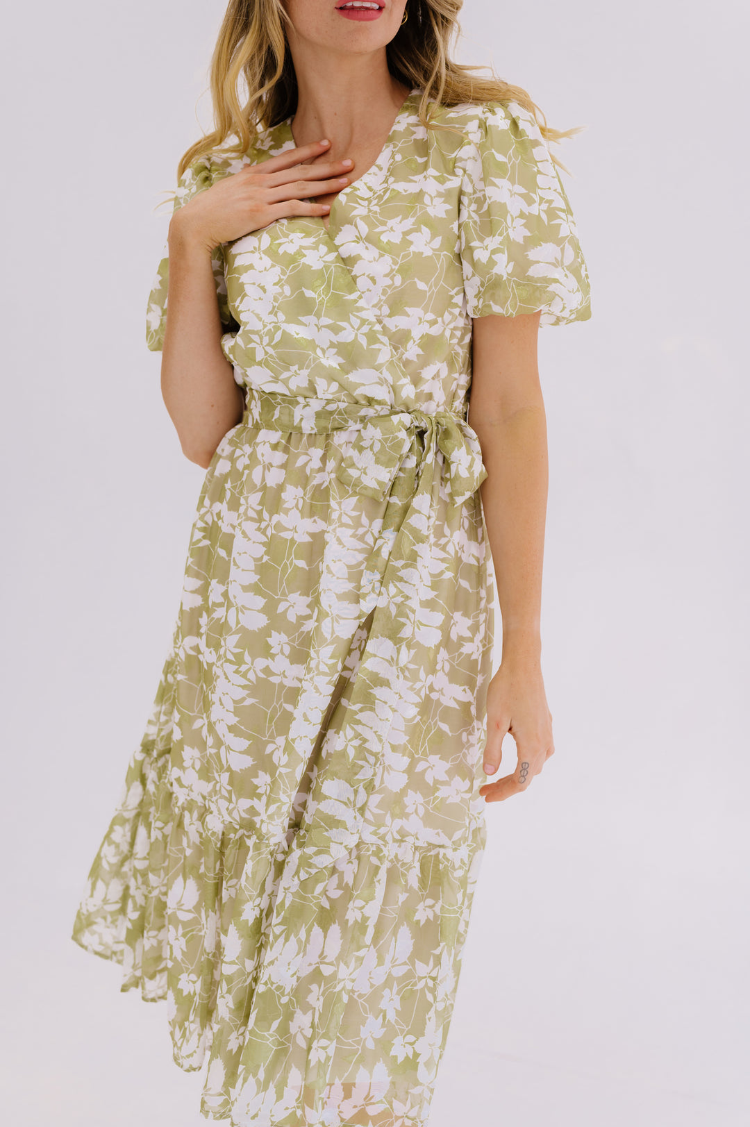 Tara Apple Green Satin Dress DM Exclusive Nursing Friendly - Mater DM Fashion Tara Apple Green Satin Dress DM Exclusive Nursing Friendly - Mater DM Fashion