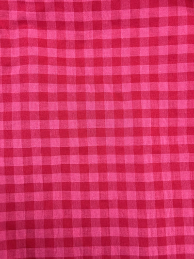 Alexa Hot Pink Gingham Dress - MCO - Maternity Friendly