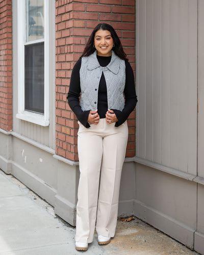 Mary Gingham Puffer Vest