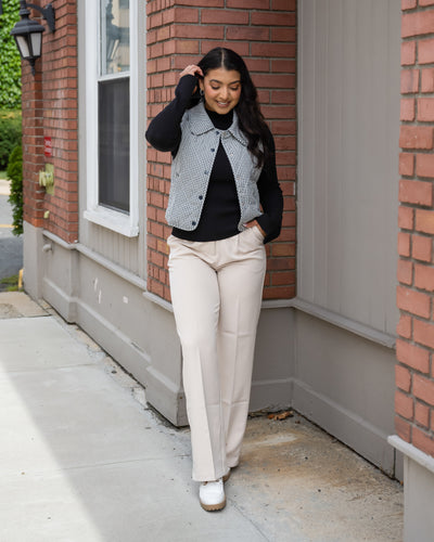 Mary Gingham Puffer Vest