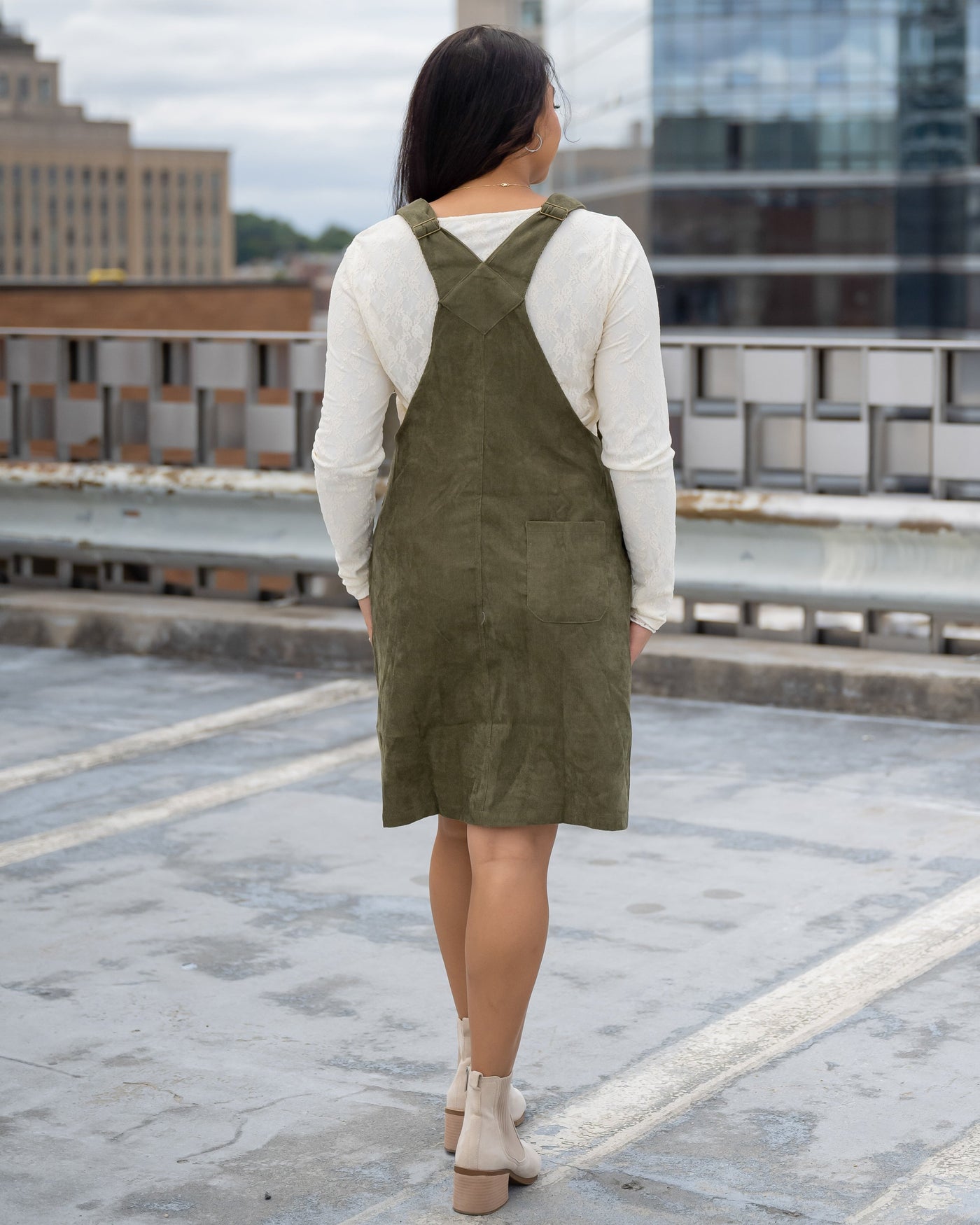 Stella Corduroy Overall Dress