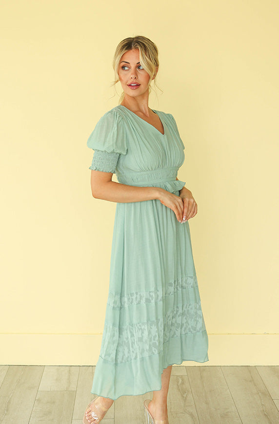 Dina Seafoam Midi Dress - FINAL SALE - FINAL FEW