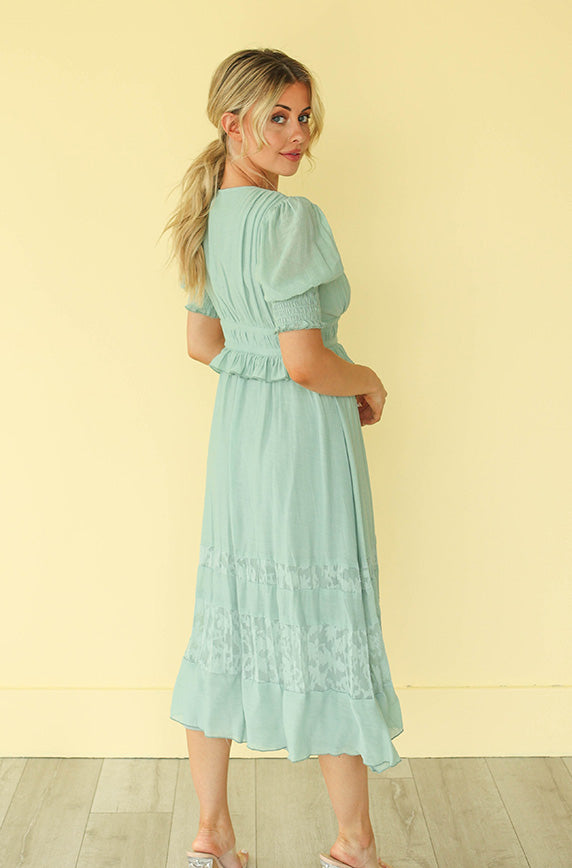 Dina Seafoam Midi Dress - FINAL SALE - FINAL FEW