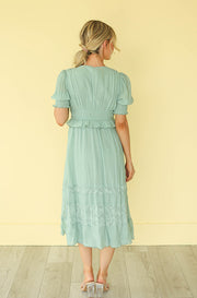Dina Seafoam Midi Dress- FINAL SALE