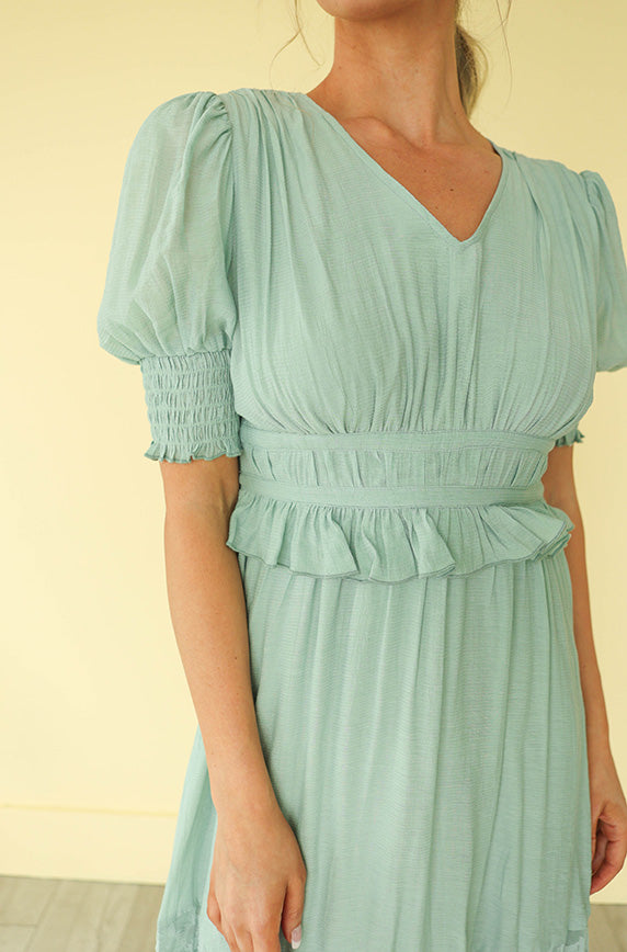 Dina Seafoam Midi Dress - FINAL SALE - FINAL FEW