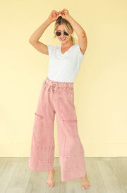 Easy Living Mauve Washed Mineral Pant