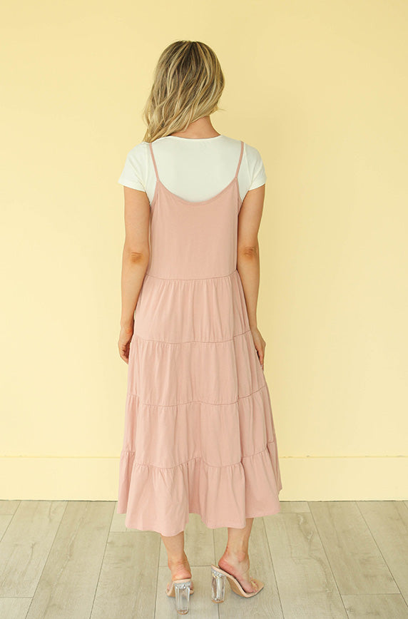 Katherine Dusty Pink Dress - Nursing Friendly - FINAL SALE