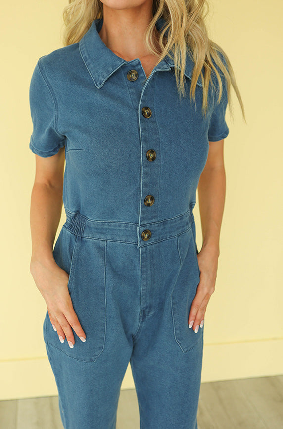 Urban Cowgirl Denim Jumpsuit