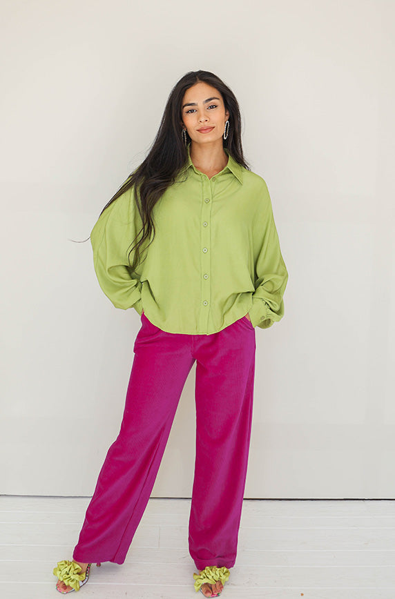 Catalog Magenta Corduroy Pants- FINAL SALE – DM Fashion