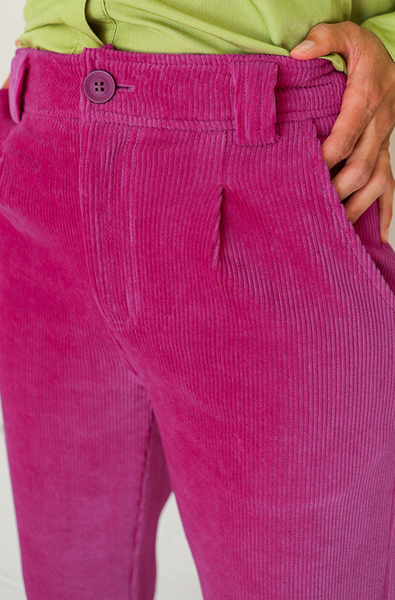 Catalog Magenta Corduroy Pants- FINAL SALE – DM Fashion