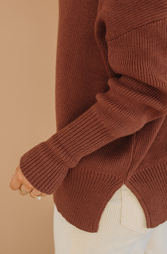 Only the Young Brown Sweater- Restocked - FINAL FEW