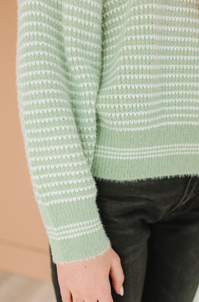 Get In Line Sage Sweater - FINAL FEW