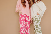 Field of Daisies Hot Pink Jeans