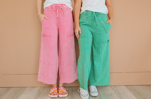 Easy living Barbie Pink Mineral Washed Pant