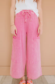 Easy living Barbie Pink Mineral Washed Pant