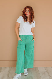Easy Living Emerald Mineral Washed Pant