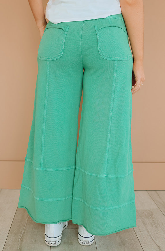 Easy Living Emerald Mineral Washed Pant