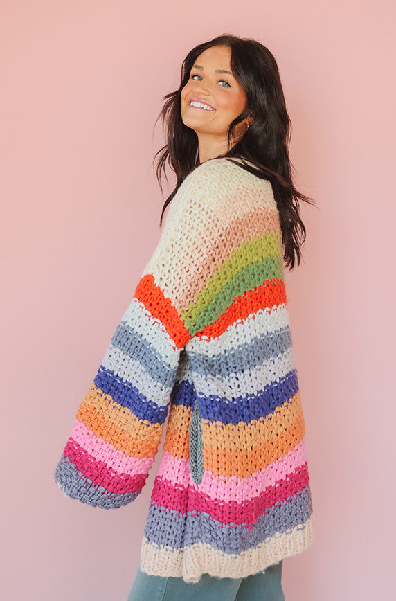 Shades Of Happiness Multi Color Cardigan