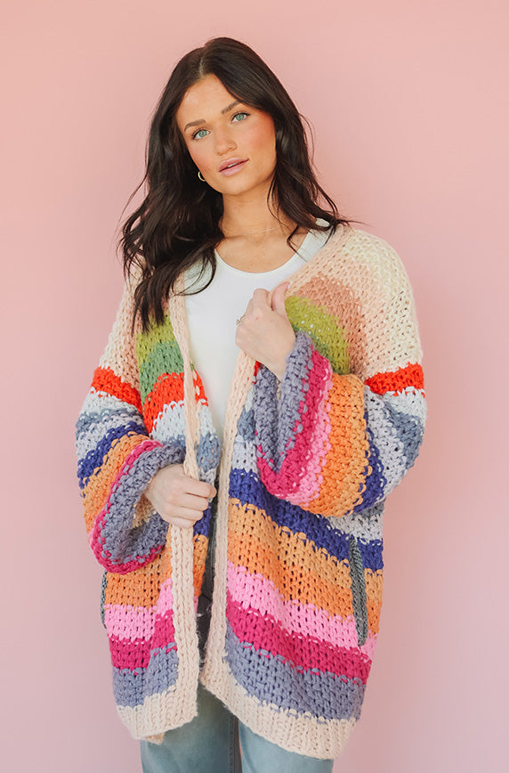 Shades Of Happiness Multi Color Cardigan - FINAL SALE – DM