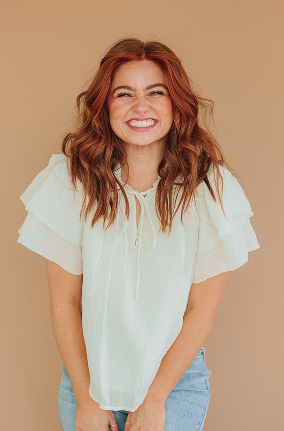 Dream a Little Soft White Top