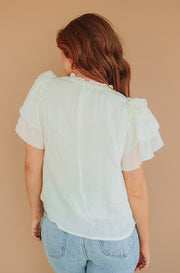 Dream a Little Soft White Top