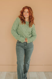Test the Limits Sage Sweater