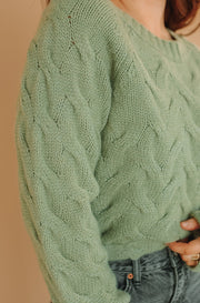 Test the Limits Sage Sweater