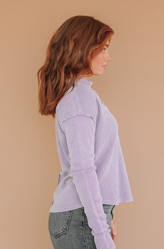All That Matters Lilac Mineral Washed Top - FINAL SALE - FINAL FEW